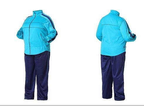 Спорт костюм 21 арт.0124521 бирюзовая курт/синие брюки