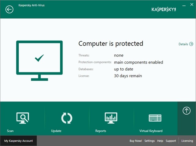 Антивирус Касперский InternSec2014 стартовый