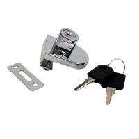 Замок меб. на 1 стекла хром