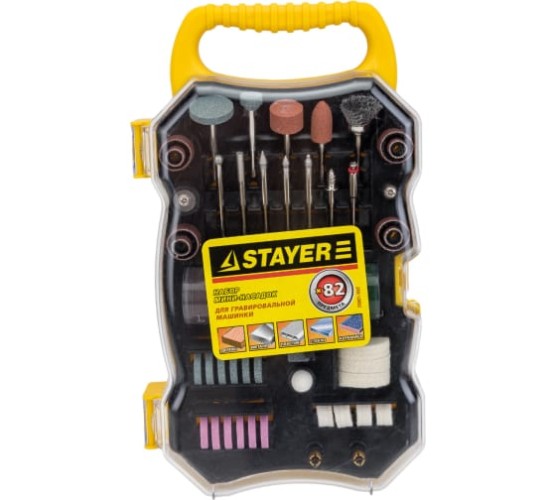 Набор для гравера STAYER 82 пред.