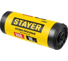 Мешки для мусора 300л 10шт особопрочные 39157-300
