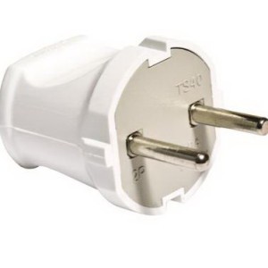 Вилка эл. б/з белая 10001 MAKEL