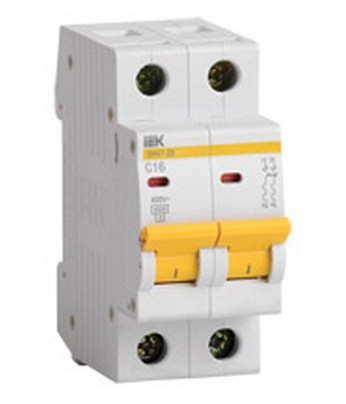 Выключатель авт. мод. 2П С 20A ВA 47-29 4.5kA MVA20-2-020-C