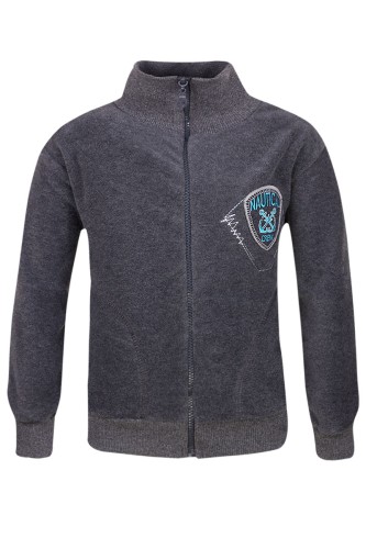 *****Толстовка для мальч. т-серый 124218025-51