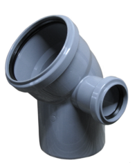 Колено 110 с отводом 50 угол 45 правый