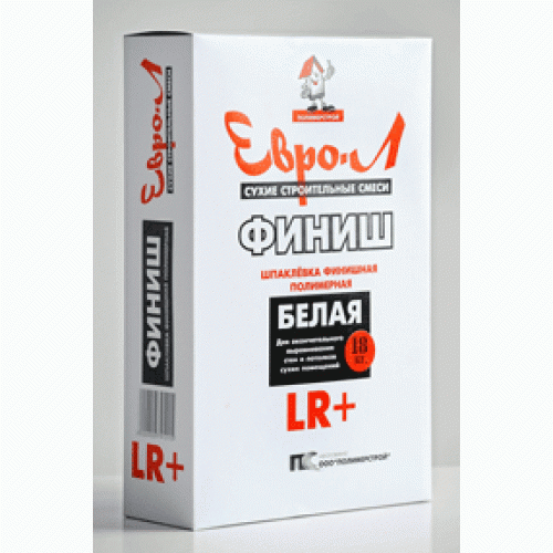 Шпатлевка Евро-Л финишная бел. 18кг.