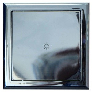 Лючок пластик 150*150мм ДР1515 хром