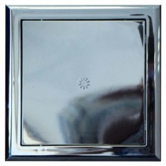 Лючок пластик 150*150мм ДР1515 хром