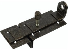 Задвижка ЗД-04 (с проушинами под замок) бронза/серебр.