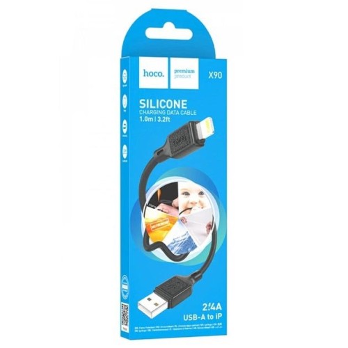 Кабель HOCO X90 USB - 8 pin, 2.4A, 1.0 м