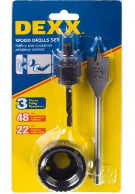 Набор для врезки замков 48/22мм DEXX 2949-48-H3