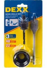 Набор для врезки замков 48/22мм DEXX 2949-48-H3