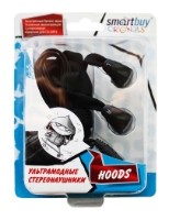 Внутрикан. стерео наушники SmartBuy® HOODS  провод-шнурок 1.5м, желтые