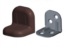 Уголок 24*24*25*1,2 вишня 10