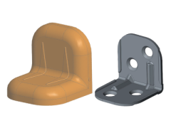 Уголок 24*24*25*1,2 обливной дуб 16