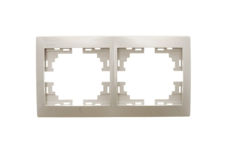 Рамка 2П крем MIRA 701-0300-147