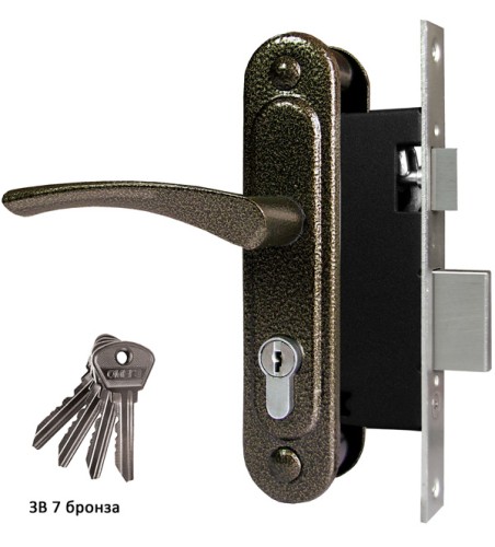 Замок врезной ЗВ7 (бронза) ОМЕГА