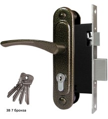 Замок врезной ЗВ7 (бронза) ОМЕГА