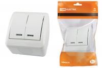 Выключатель 1-кл. ОП Селигер на 2 направления 10А бел. TDM