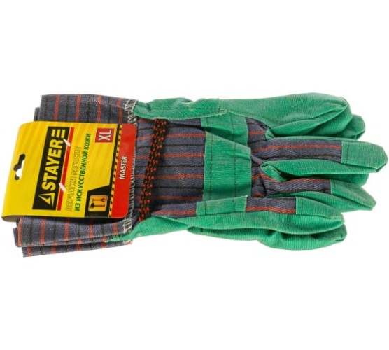 Перчатки ЗУБР МАСТЕР искус.кожа 1132 XL