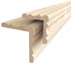Уголок нар. фигурный 40*2500 сосна А, клеен