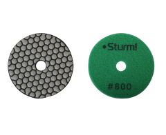 Круг шлиф. 100 мм Р800 гибкий алмаз. Sturm 9012-D100-800