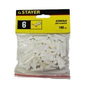 Клинья пласт. для укл. плитки 28*6*6мм 100шт